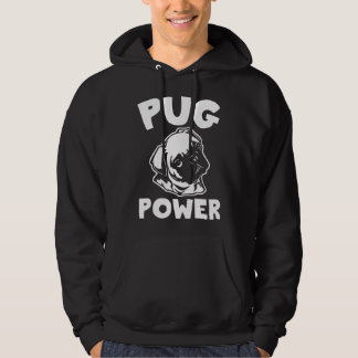 Pug Kracht Grappige Zin Sarcasastisch Schattige Ho Hoodie