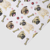 Pug Kunst Tissuepapier (Detail)