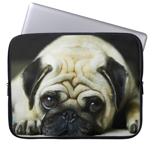 Pug Laptop Sleeve (Voorkant)