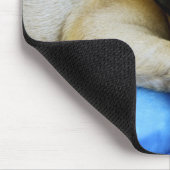Pug leggen op kussens muismat (Hoek)