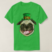 Pug Leprechaun St Patricks Day Funny Dog Gifts T-shirt (Design voorkant)