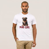 Pug Leven Cute Pug Hond T-shirt (Voorkant volledig)