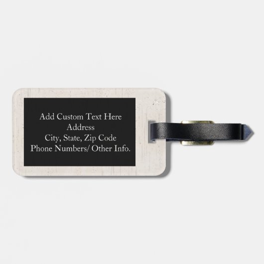 Pug Leven Grappige Honden Gangster Bagagelabel (Achterkant horizontaal)