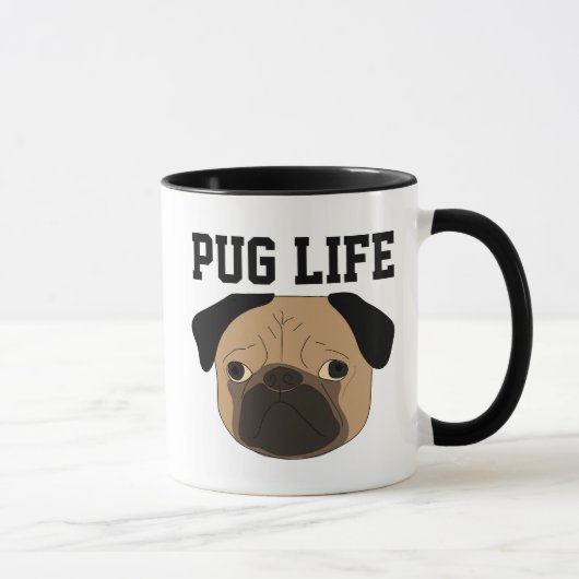 PUG LEVEN HONDE KOFFIEBOK MOK (Rechts)
