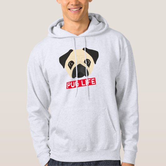 Pug Leven Hoodie (Voorkant)