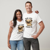 Pug Leven Kies Mij T-shirt - Grappige Cute Pug Lie (Unisex)