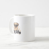 Pug Leven Koffiemok (Voorkant links)