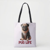 Pug Leven Mooie Pug Hond Tote Bag (Voorkant)