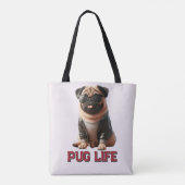 Pug Leven Mooie Pug Hond Tote Bag (Achterkant)