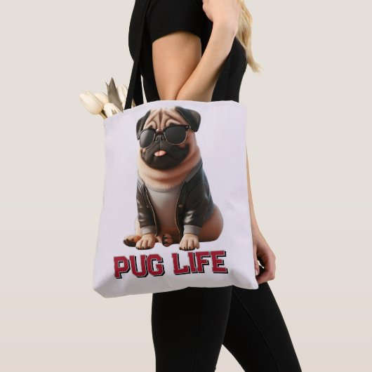 Pug Leven Mooie Pug Hond Tote Bag (Dichtbij)