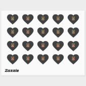 Pug Leven Retro Volkskunst Hond Hart Sticker (Vel)