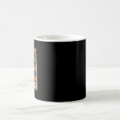 Pug Leven Retro Volkskunst Hond Koffiemok (Center)