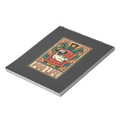 Pug Leven Retro Volkskunst Hond Notitieblok (Linkerzijde)