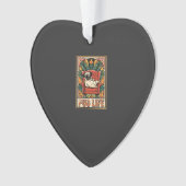 Pug Leven Retro Volkskunst Hond Ornament (voorkant)