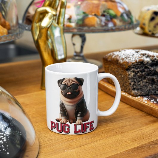 Pug Leven Schattige Hond Koffiemok