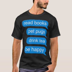 Pug Leven - Schattige Pug Hond Illustratie T-shirt