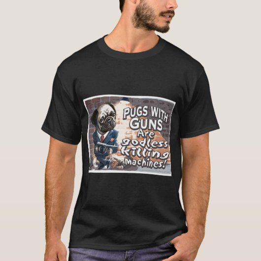 Pug leven t-shirt (Voorkant)