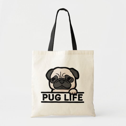PUG LEVEN – voor hardcore Pug-fans Tote Bag (Voorkant)