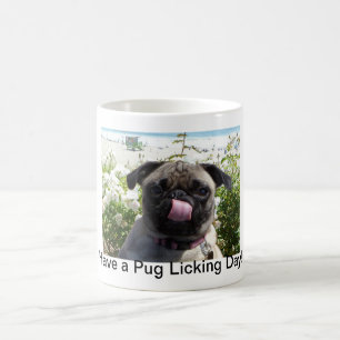 Pug Licking Day Mok