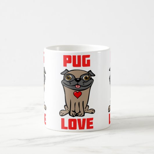 Pug Liefde #2 Koffiemok (Center)