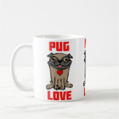 Pug Liefde #2 Koffiemok (Links)