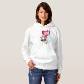 Pug Liefde Hoodie (Voorkant volledig)