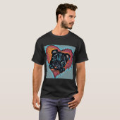 Pug Liefde T-shirt (Voorkant volledig)