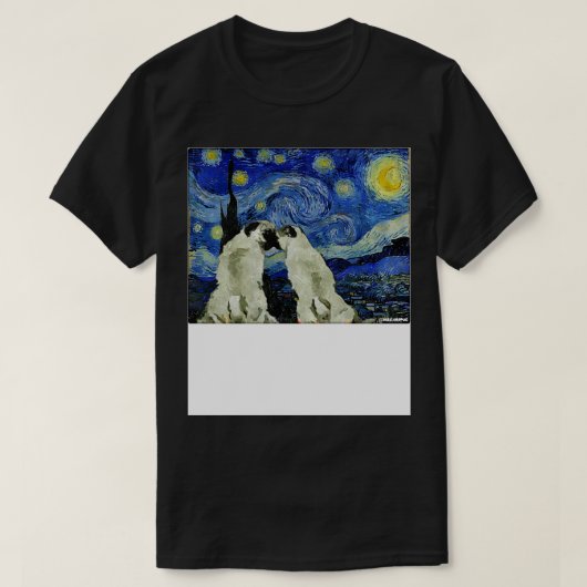 Pug-liefde T-shirt (Design voorkant)