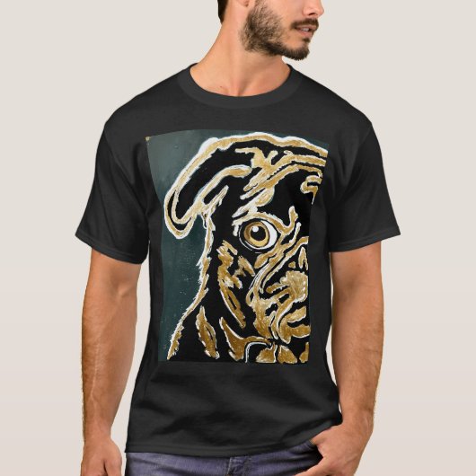 Pug liefde t-shirt (Voorkant)