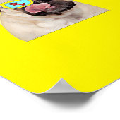Pug liefhebbende brandkraan poster (Hoek)