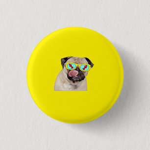 Pug liefhebbende brandkraan ronde button 3,2 cm