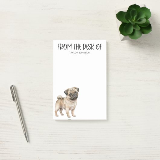 Pug liefhebber post-it® notes (Kantoor)