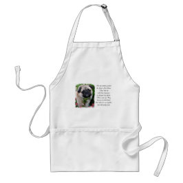 Pug Liefhebbers Kunst Standaard Schort