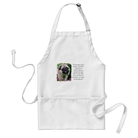 Pug Liefhebbers Kunst Standaard Schort (Voorkant)
