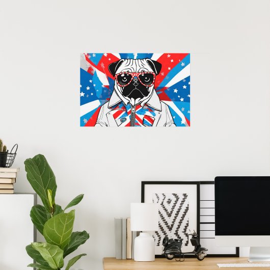 PUG LIFE 11 POSTER (Thuiskantoor)