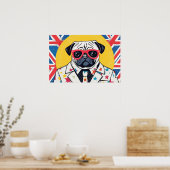 PUG LIFE 13 POSTER (Keuken)