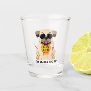 Pug Life, aangepast glas