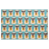 Pug Life aangepaste kleurstof Stof (Fat Quarter)