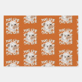 Pug Life Animal Dog Inpakpapier Vel (Voorkant 2)