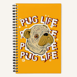 Pug Life Animal Dog Notitieboek