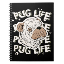 Pug Life Animal Dog Notitieboek