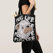 Pug Life Animal Dog Tote Bag (Dichtbij)
