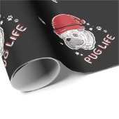 Pug Life Animal Kerstmis Cadeaupapier (Rol Hoek)