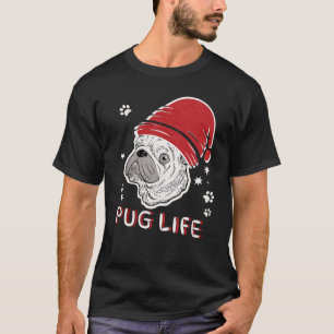 Pug Life Animal Kerstmis T-shirt