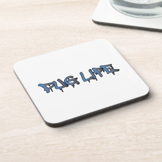 Pug Life Bier Onderzetter (Linkerzijde)