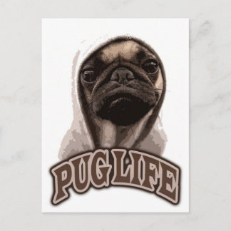 Pug Life Briefkaart