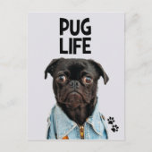 Pug Life Briefkaart (Voorkant)