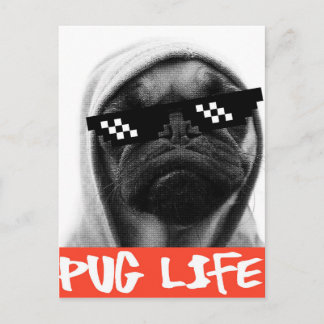 Pug Life Briefkaart
