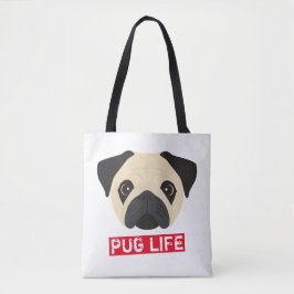 Pug Life Canvas tas