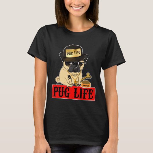 PUG LIFE Classic T-shirt 350 (Voorkant)